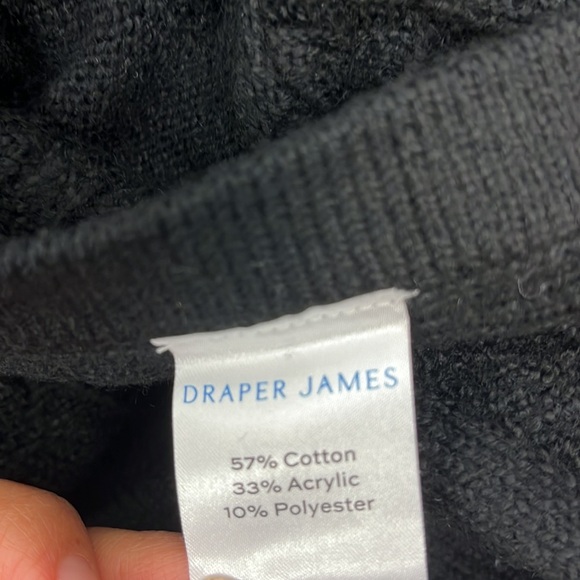 Draper James Belted Black Cap Poncho Style with Gold Button Size XS - S - Picture 13 of 13